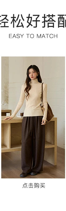 MISHOW Suede Imitation Mink Fur Coat Women Winter 2025 Retro Thick Plush Lace Up Coat Warm Lapel Jackets Office Lady MXE90W0921