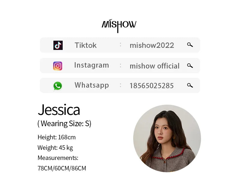 MISHOW Dog Cartoon Jacquard Knitted Cardigan for Women 2025 Loose Retro Turn-down Collar Casual Women's Sweaters MXE86Z2727