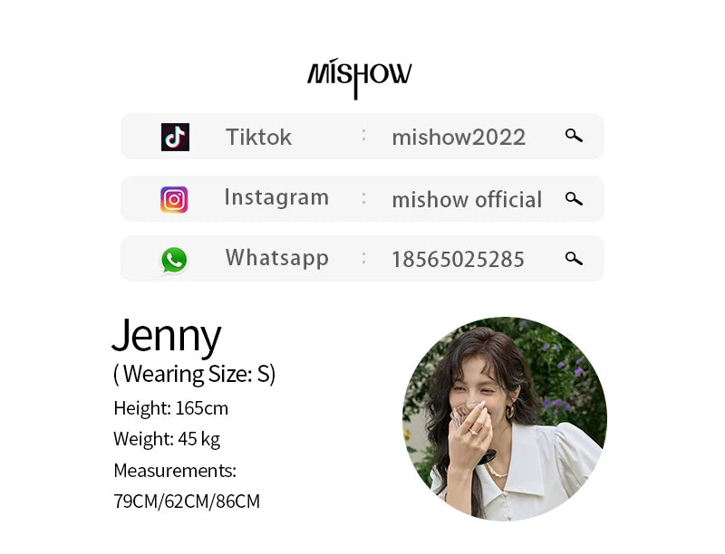 MISHOW Bubble Sleeve V-neck Commuting Shirts for Women 2025 Summer Retro Lapel Neck Short Sleeve Loose Solid Tops MXD28X1471