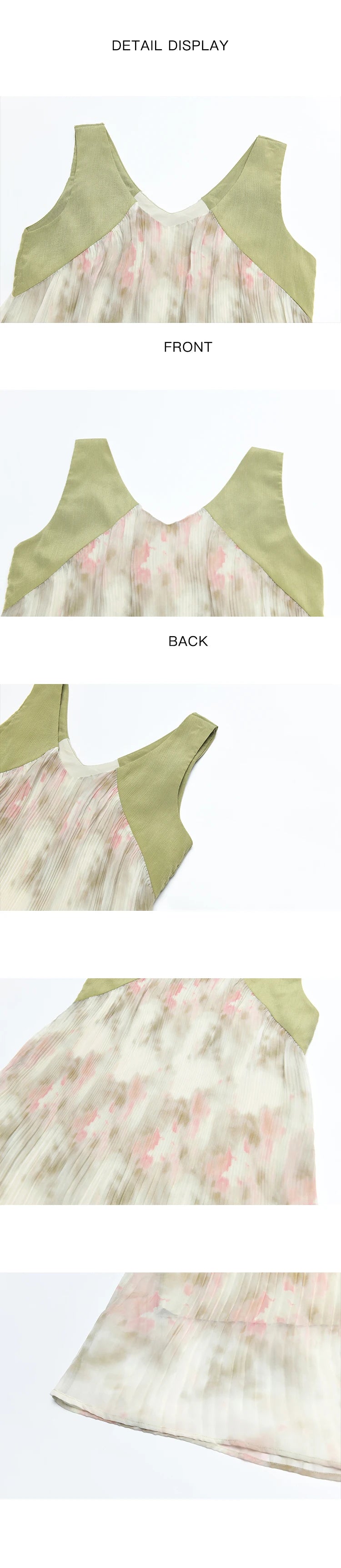 MISHOW French Lazy Suspender Floral Chiffon Dress 2024 Summer Fairy Seaside Vacation Dress V Neck A-LINE Dresses MXD28L1862