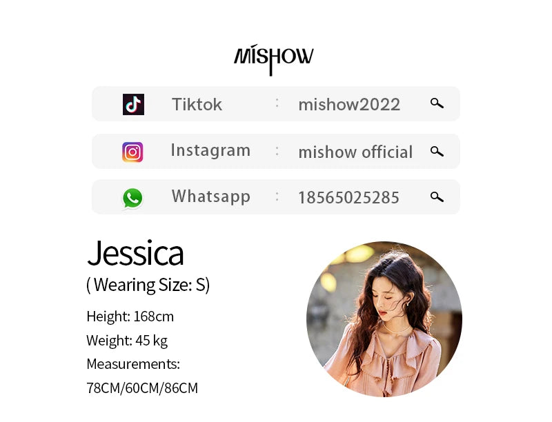 MISHOW Lotus Leaf Collar Shirt Bubble Sleeves Pink Shirt for Women Spring 2025 Sweet Chiffon Top Temperament Shirts MXE12X1702