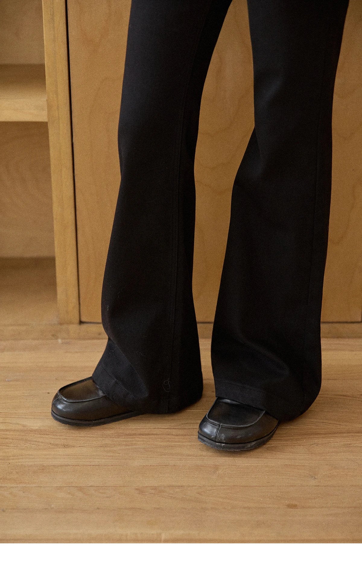 MISHOW Black Jeans for Women 2025 Winter New Vintage High Waist Elastic Flared Pants Commute Casual Slim Trousers MXE51K1098