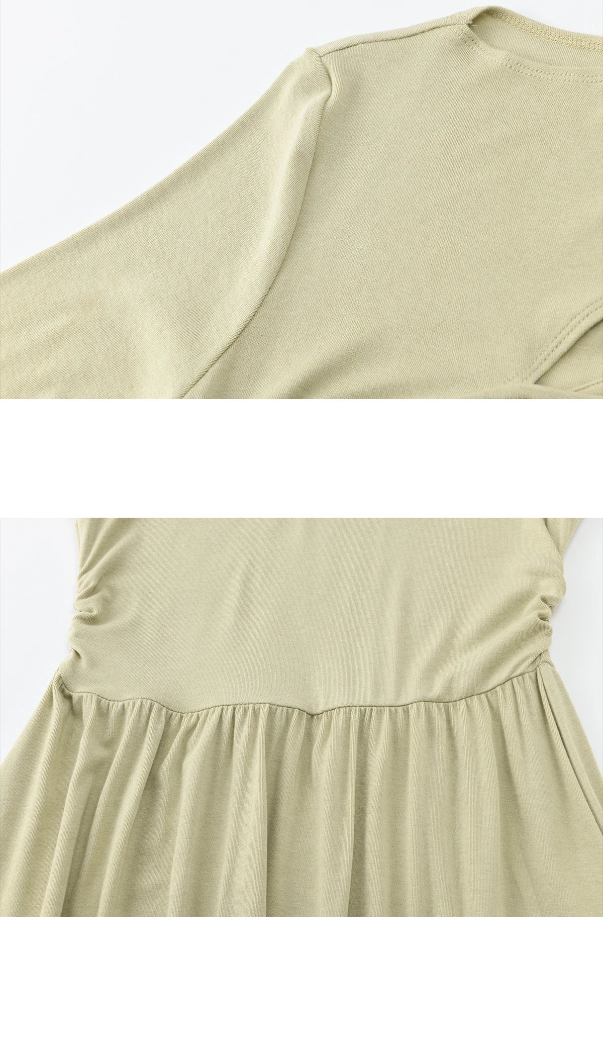 MISHOW Women's Light Green Midi Dress 2026 Spring Cutout Neck Hollow Out Ribbon Dresses Elegant Long Sleeve Dress MXF13L2556