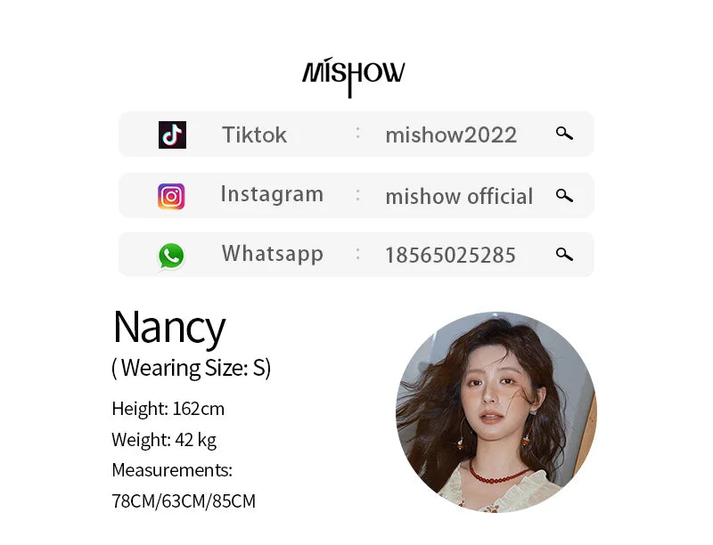 MISHOW Women's V-neck Chiffon Embroidery Dress 2025 Summer New Fashion Lace Splicing Print Dresses Women's Clothing MXE39L2382