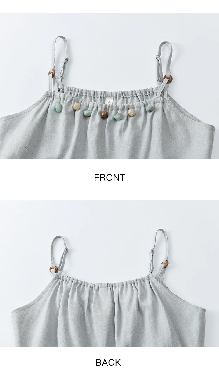 MISHWO Office Lady Summer Camisole Pant Sets for Women 2025 Solid Sleeveless Tops High Waist Loose Pants Female New MXE33T0547