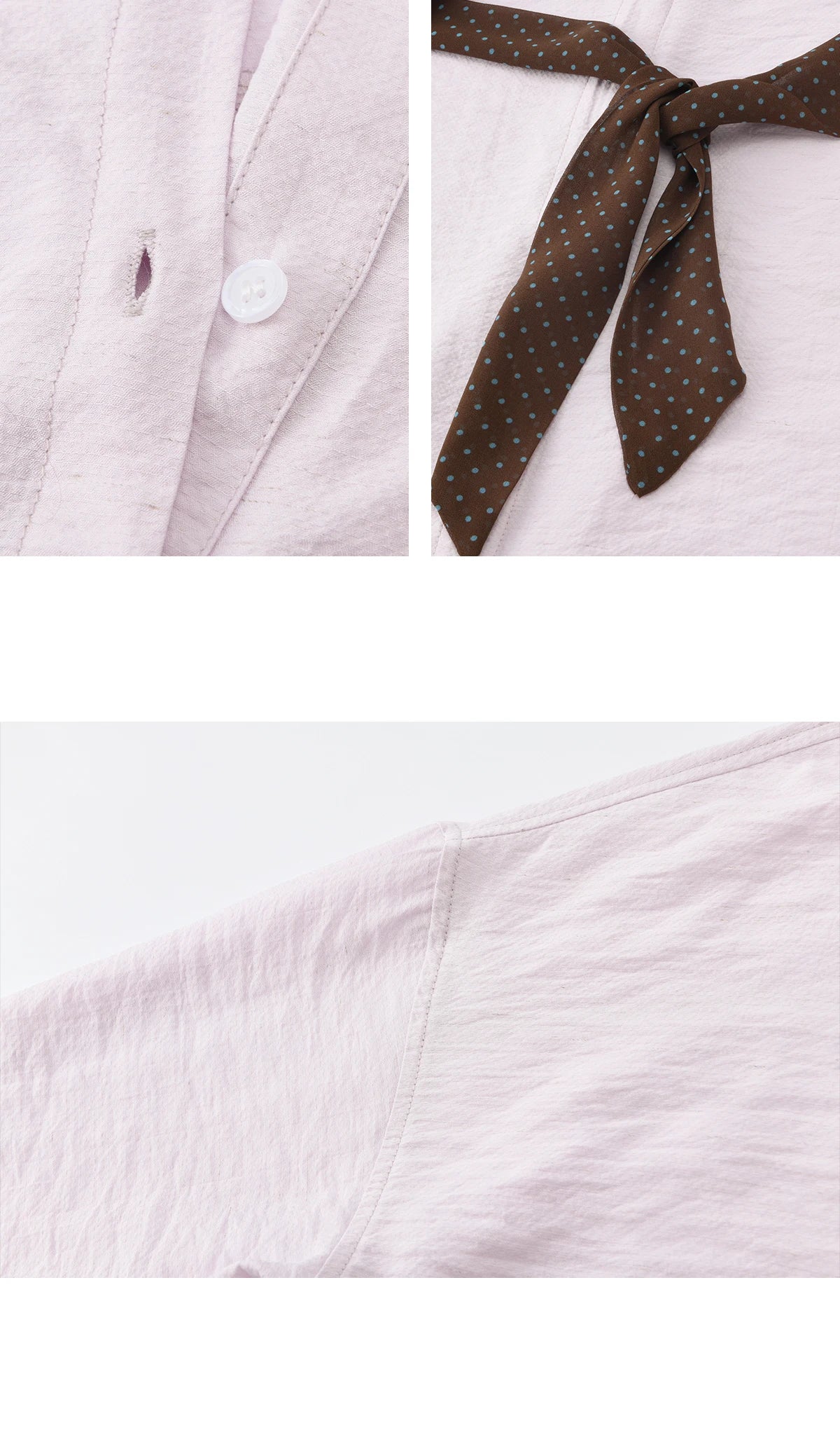 MISHOW Women's Asymmetric V Neck Shirts 2026 Spring Lapel Casual Loose Tie Cuffs Solid Shirt with Polka Dot Ribbon MXF108X1002