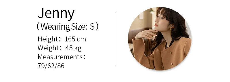 MISHOW Retro Round Neck Coats for Women Spring Autumn Pockets Loose Gold Button Single Breasted Solid Short Jackets MXC44W0072