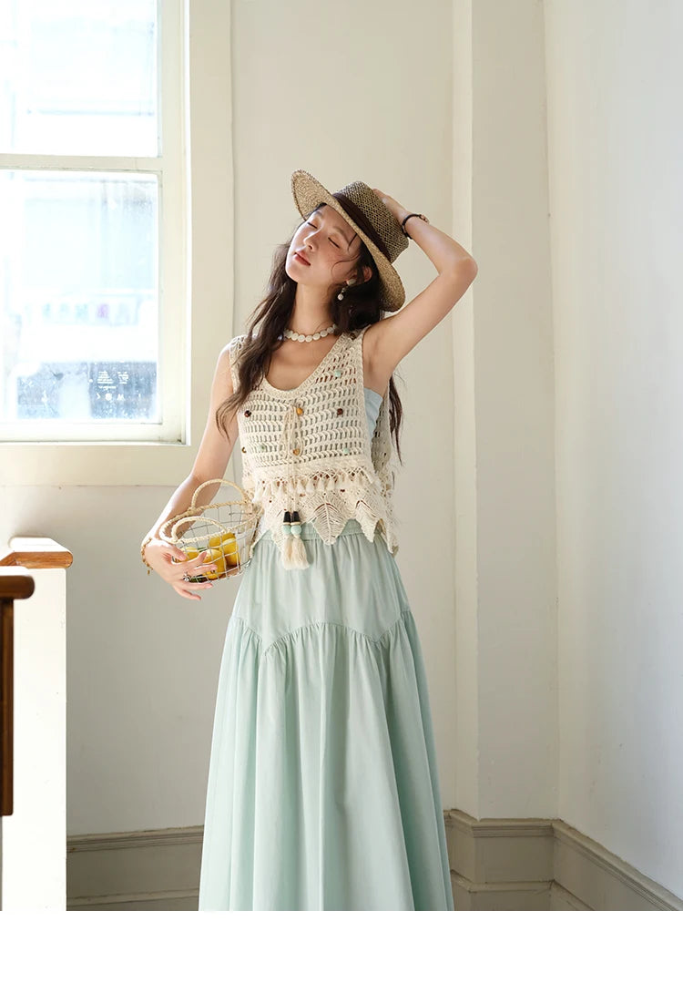 MISHOW High Waist A-Line Skirt Slim Elastic Waist MXE37B0749