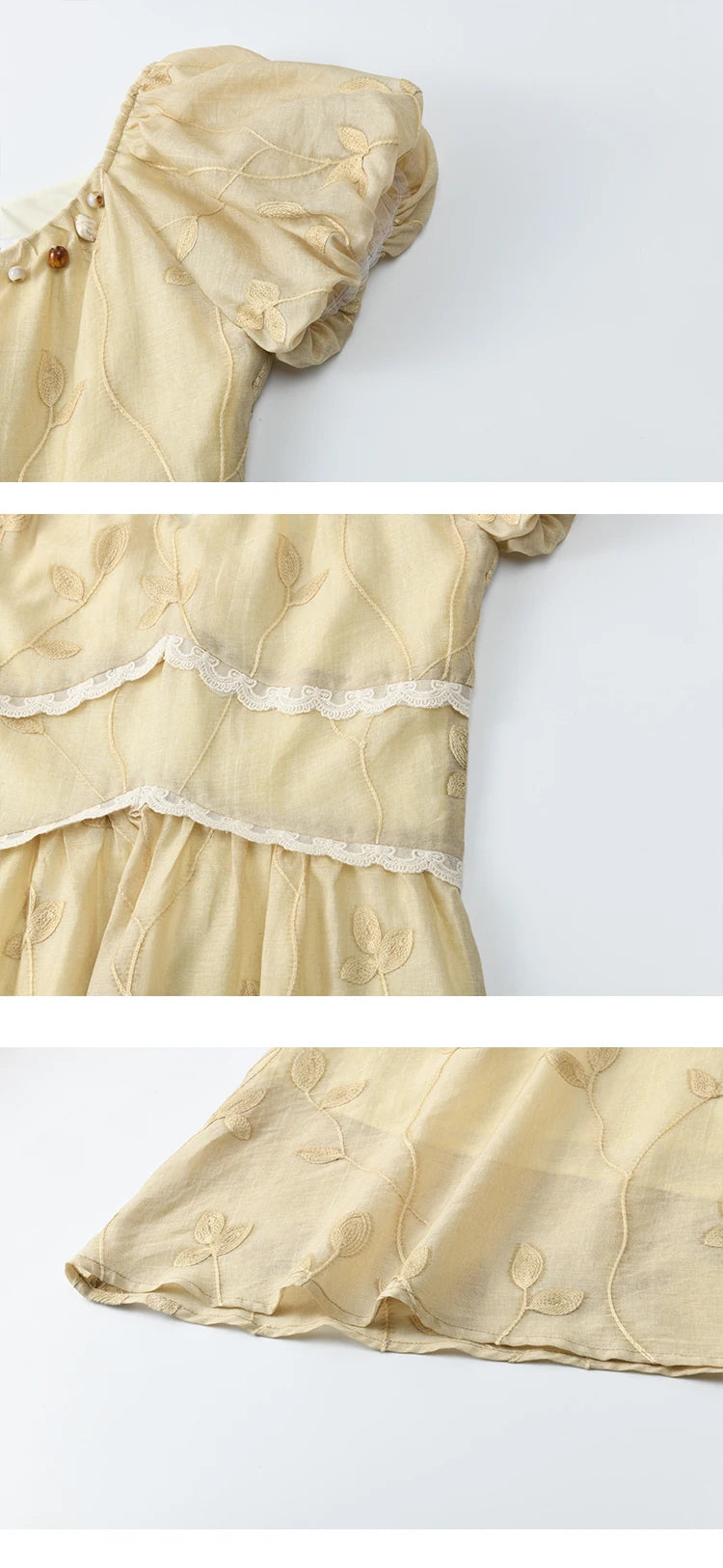 MISHOW Print Office Lady Dress Women Summer 2025 Short Sleeve Round Neck Beaded Neckline Slim Waist Dresses Female MXE33L2208