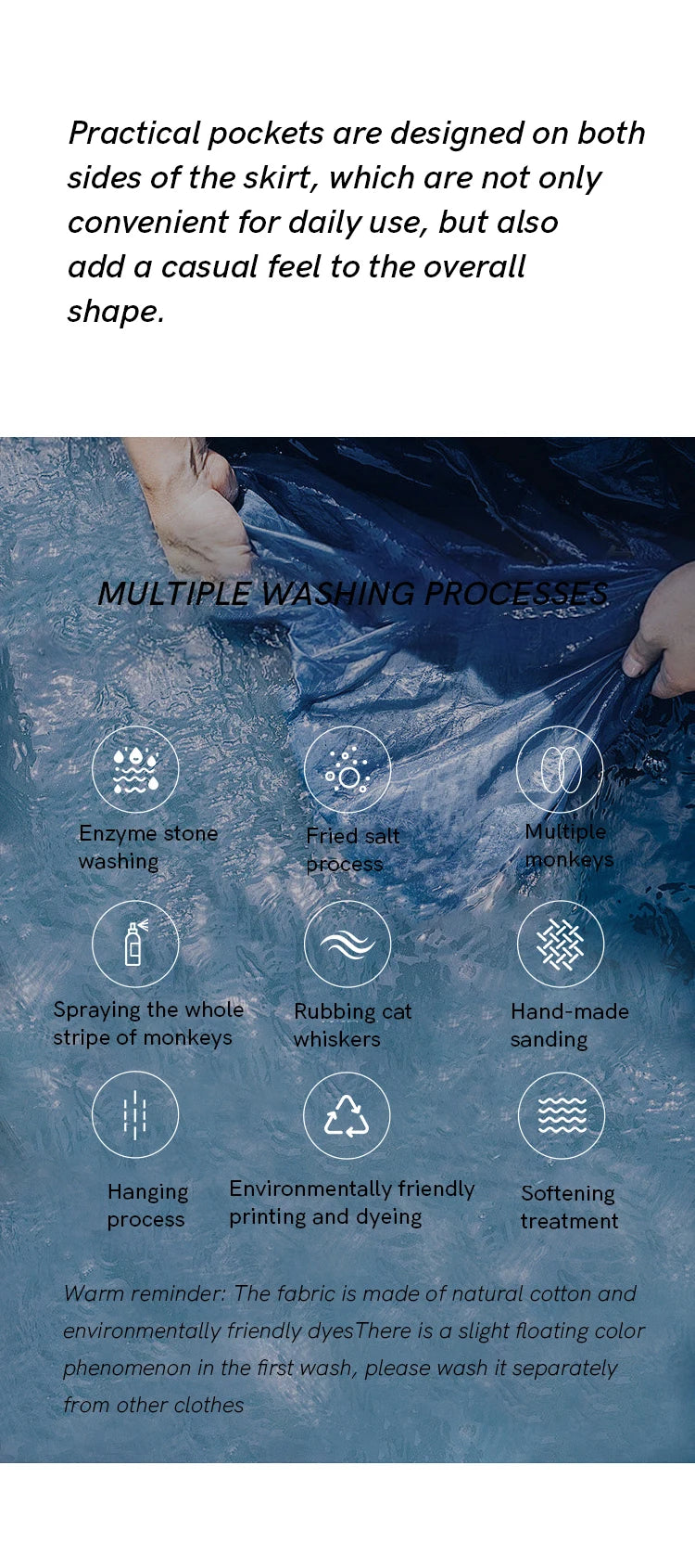 MISHOW Denim Skirt Women 2025 Spring Irregular Wash Denim Distressed Skirts Split Back Hem High Waist Commuter Skirt MXE14B0705