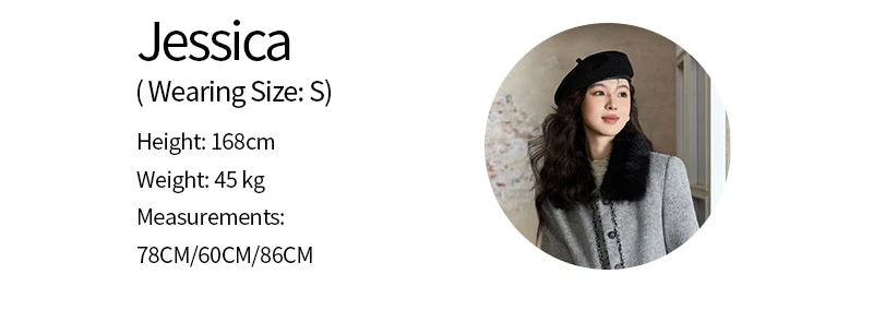 MISHOW Short Tweed Jacket Temperament Midi Skirts Separately Color Clash Lace Design Winter Skirt Thickened Coat MXD54W0553