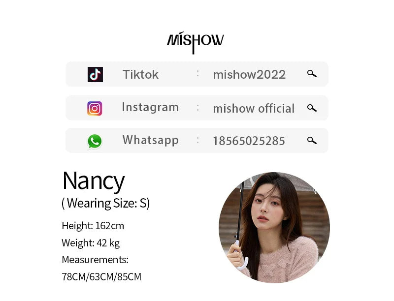 MISHOW Long Sleeve Sweaters 2025 Winter Elegant Loose Handmade Crochet Bowknot Sweater Women's Casual Knitted Top MXE87Z2679