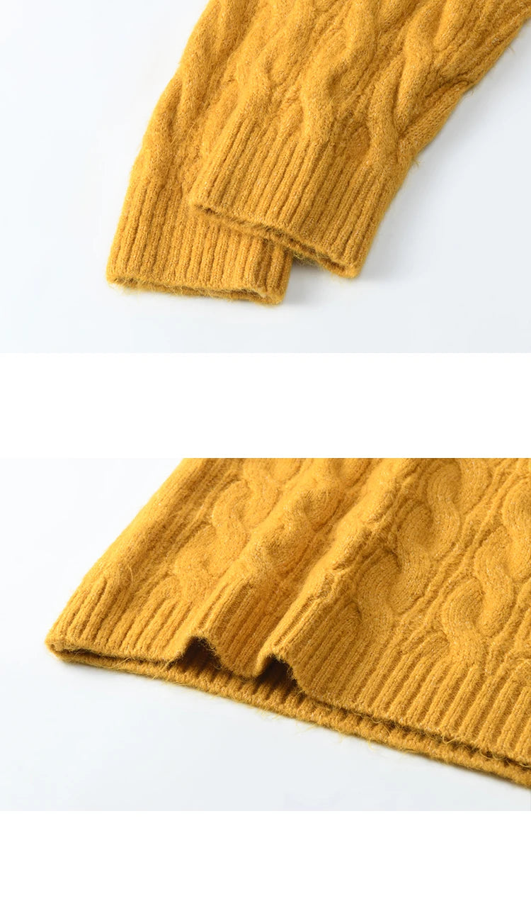 MISHOW Turtleneck Texture Solid Sweater Soft Warm Coat Winter Women Clothes Versatile Temperament Tops Office Lady MXD57Z1090