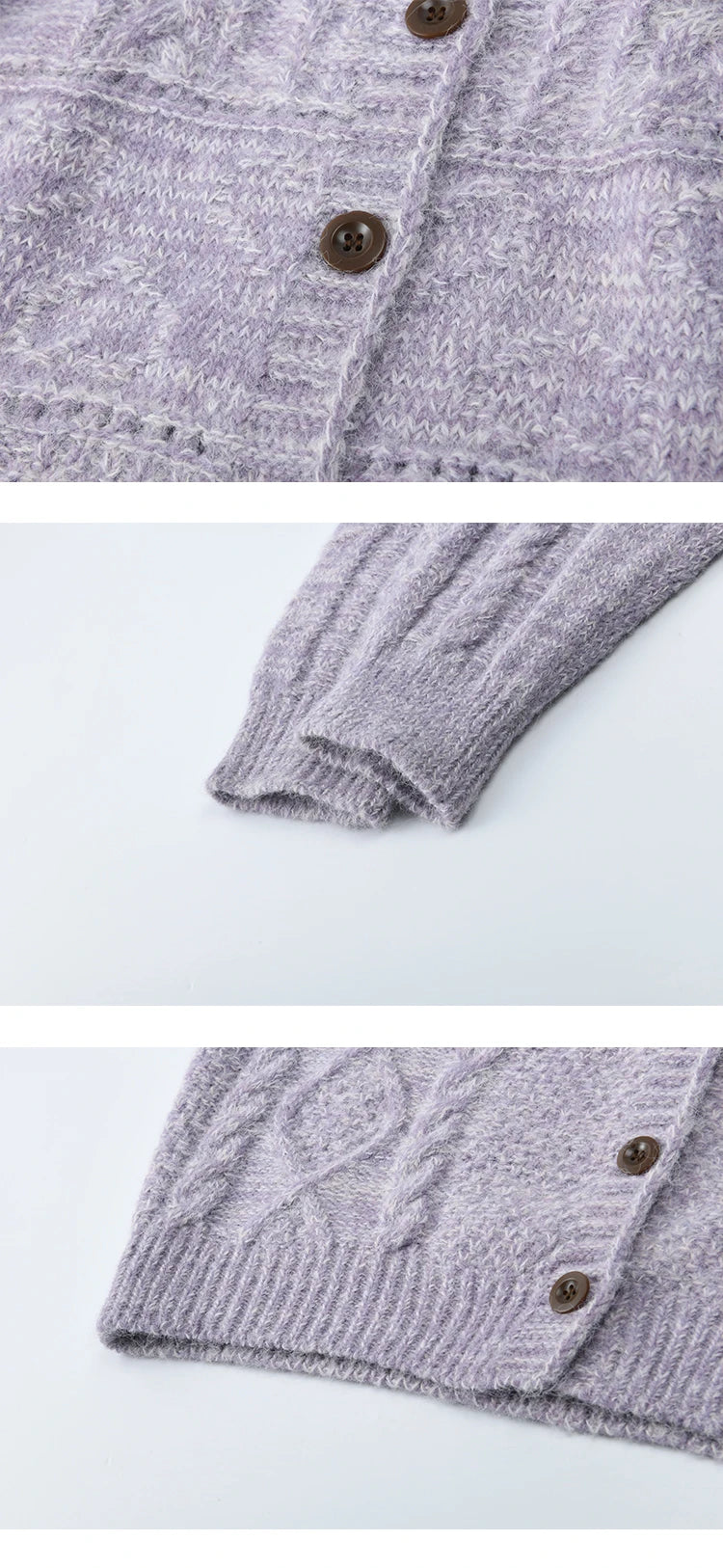 MISHOW Knitted Cardigan Women 2025 Autumn Winter Simple Turn-down Collar Loose Comfortable Single-breasted Sweater MXE48Z2611