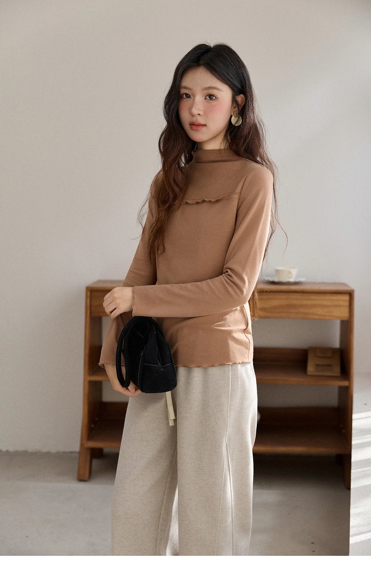 Mishow Multi-Color Thermal Turtleneck Top MXE91Z2784