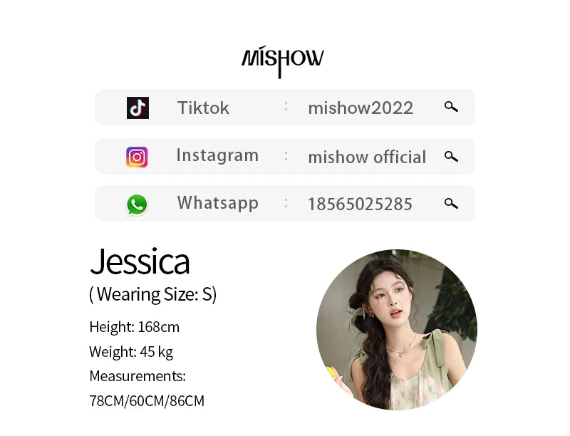 MISHOW French Lazy Suspender Floral Chiffon Dress 2024 Summer Fairy Seaside Vacation Dress V Neck A-LINE Dresses MXD28L1862