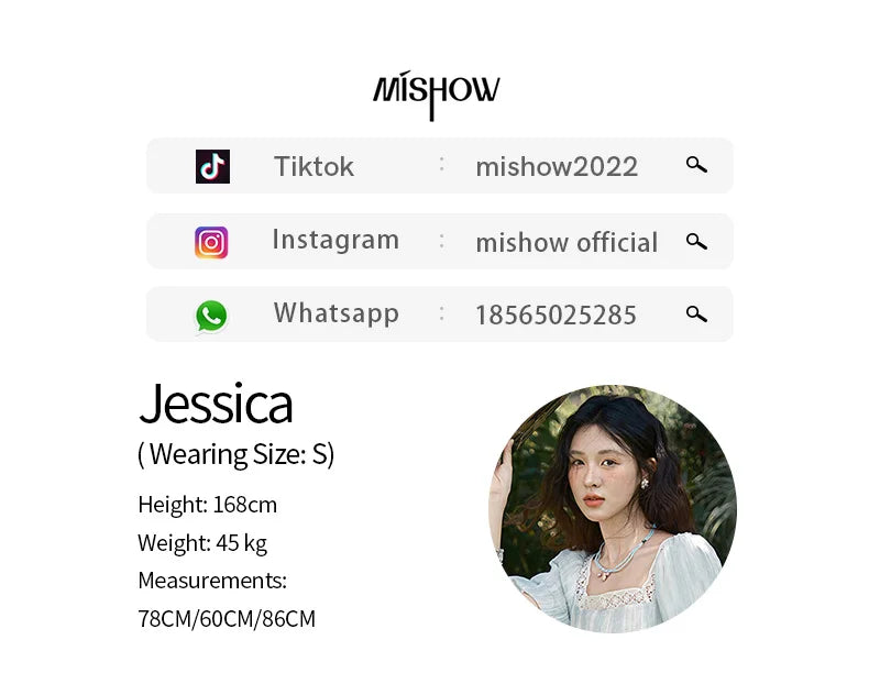 MISHOW Women's Summer Dress 2025 New Fashion Striped Square Neck Spliced Lace Hollow Out Dress Waist Lace Up Dresses MXE39L2403