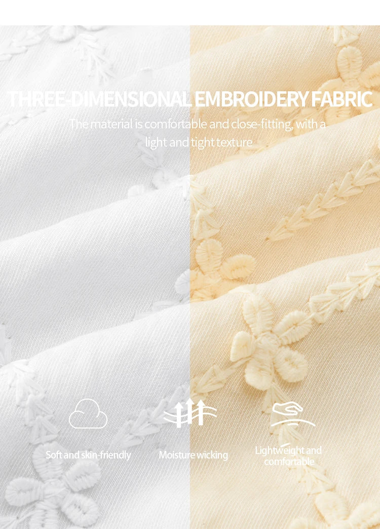 MISHOW Women's V-neck Lace Spliced Dress 2025 Summer New Embroidery Vacation French Style Jacquard Mid-Length Dresses MXE38L2378