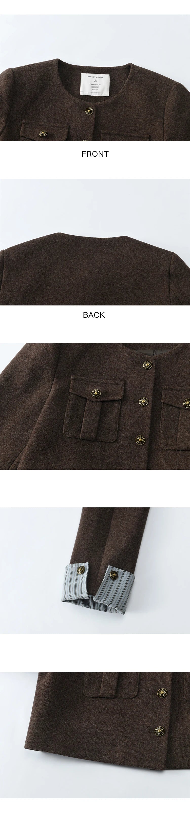 MISHOW Plaid Tweed Skirt Long-sleeved Jacket Long Skirt Separately Winter 2024 Korean O Neck Coat Front Slit Skirt MXD43W0445