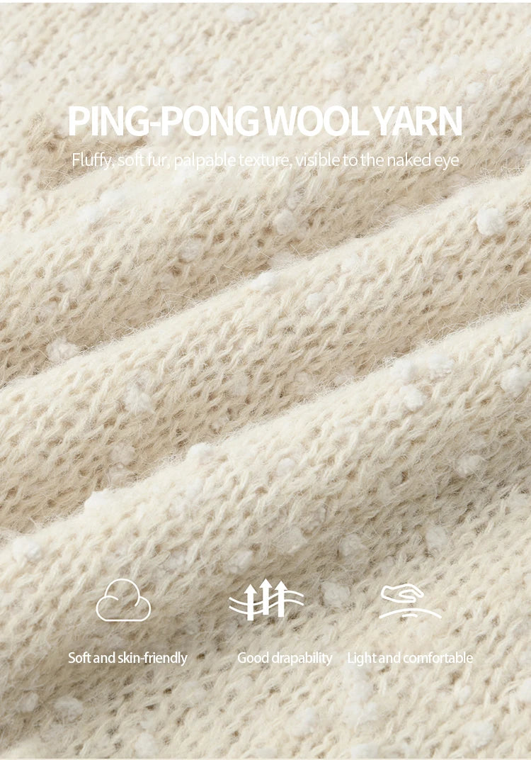 MISHOW Sweater Woman Wool 2025 Autumn New Belt Waist Design Drop Shoulder Sleeves Knit Top Commute Pullover Women MXE46Z2582