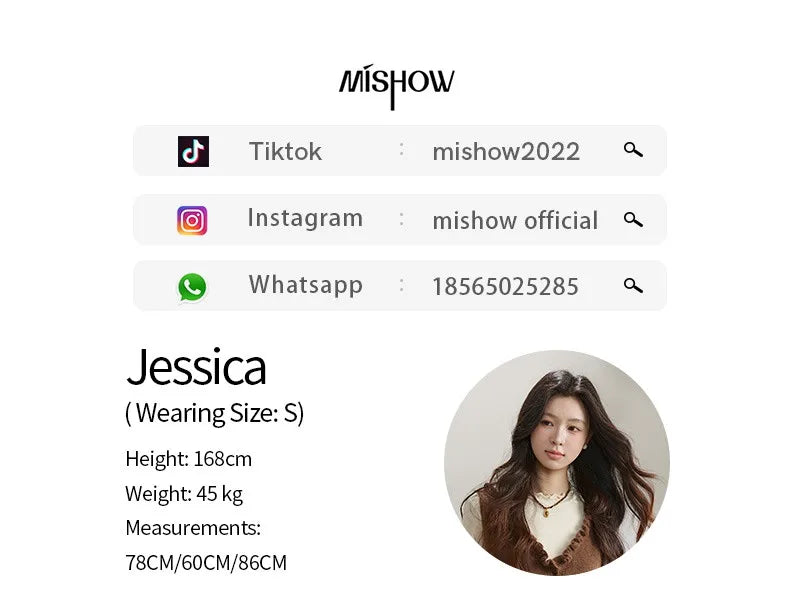 MISHOW Women's Brown Two-Piece Set 2026 Spring Knitted Vest V-Neck Cable Knit Maxi Skirt Casual Retro Warm Outfit MXF11T1460