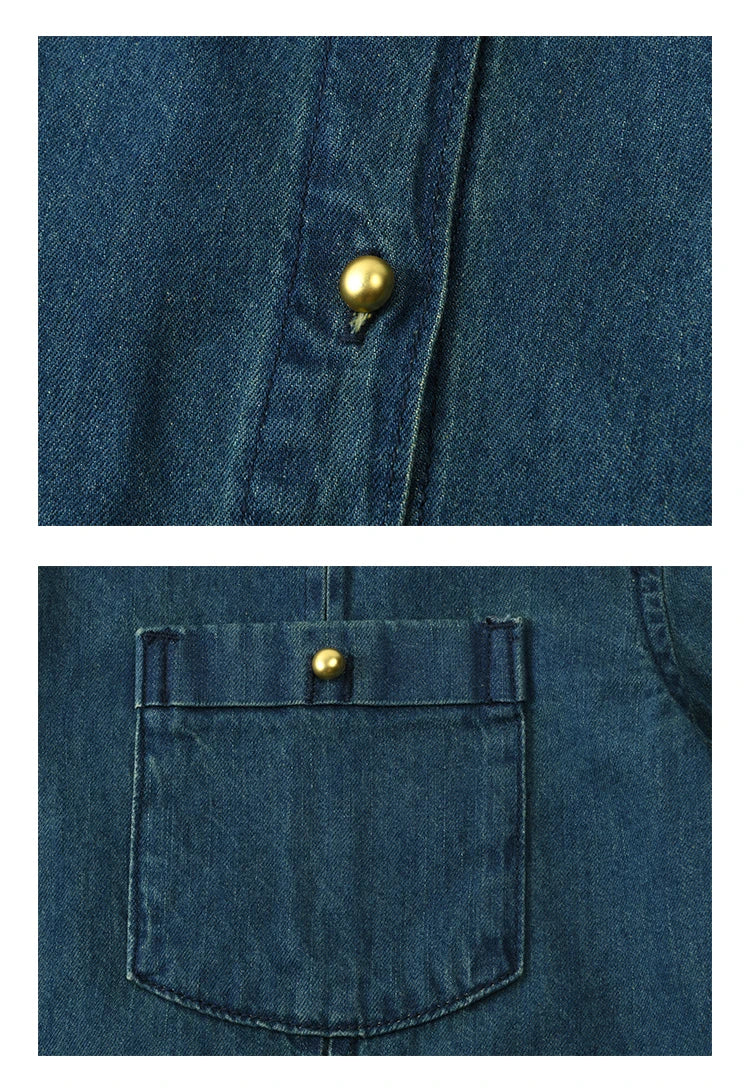 MISHOW 100 Cotton Denim Shirt French Retro Long Sleeved Shirt for Women 2025 Spring Loose Fit O Neck Casual Shirt Top MXE12C0384