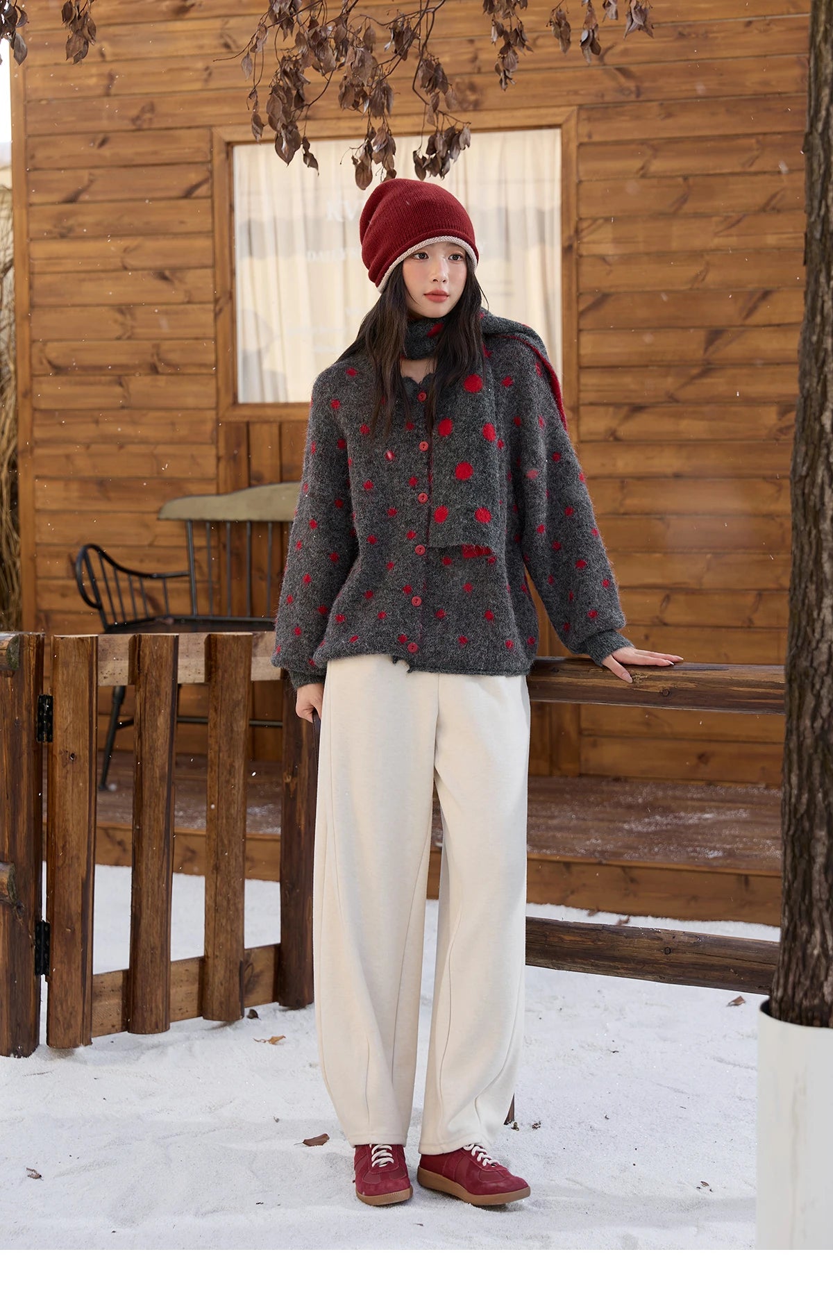 MISHOW Casual Pants for Women 2025 New Fashion Solid Loose Wide-leg Pants Commute Comfortable Women's Winter Pants MXE51K1093