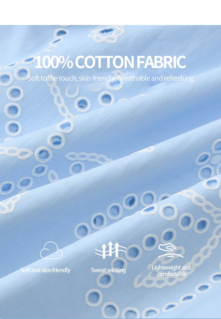 MISHOW Woman 2 Pieces Set 2025 Summer Ladies Fashion Strap V-neck Top Embroidery Flower Hollow Out Drawstring Skirt MXE34T0624