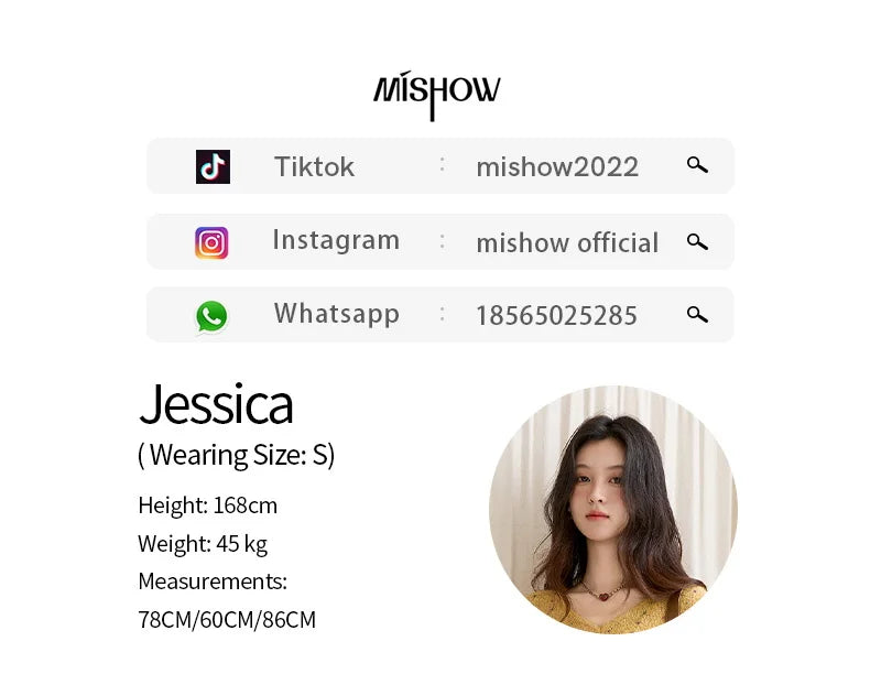 MISHOW Women Long Sleeve Tops 2025 Autumn Retro Yellow Sequins V-neck Sweater Knitted Comfortable Casual Pulllovers MXE47Z2572