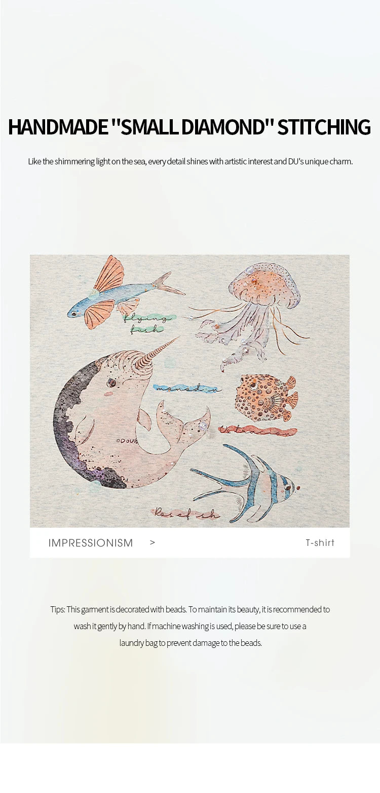 MISHOW Fashion Print T-shirts for women 2025 Summer New O-Neck Loose Casual Short Sleeve Cotton Top Female Clothing MXE36T0575