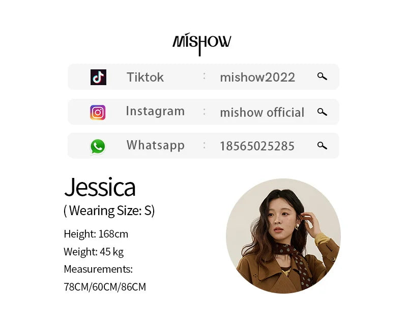 MISHOW Hollow Flower Trench Coat for Women Autumn 2025 Double Breasted Retro Trench with Slant Pocket Belt Coats MXE46W0838