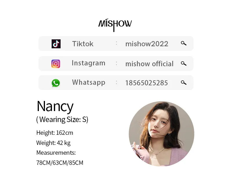 MISHOW Women's Purple Knitted Two-Piece Set 2026 Spring Knitted V-neck Lace-Up Cardigans Camisole Irregular Tops Set MXF13Z2998