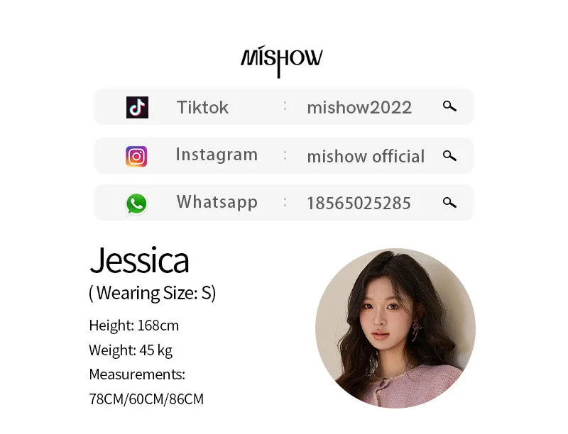 MISHOW Women's Lilac Knit Cardigan 2026 Spring Striped Dot Pattern Crew Neck Tops Single Breasted Warm Loose Sweater MXF11Z2897