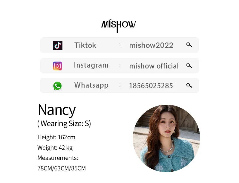 MISHOW Retro Three-dimensional Floral Jacquard Sweater for Women 2025 Autumn Winter Lapel Thickened Knitted Cardigan MXE87Z2684