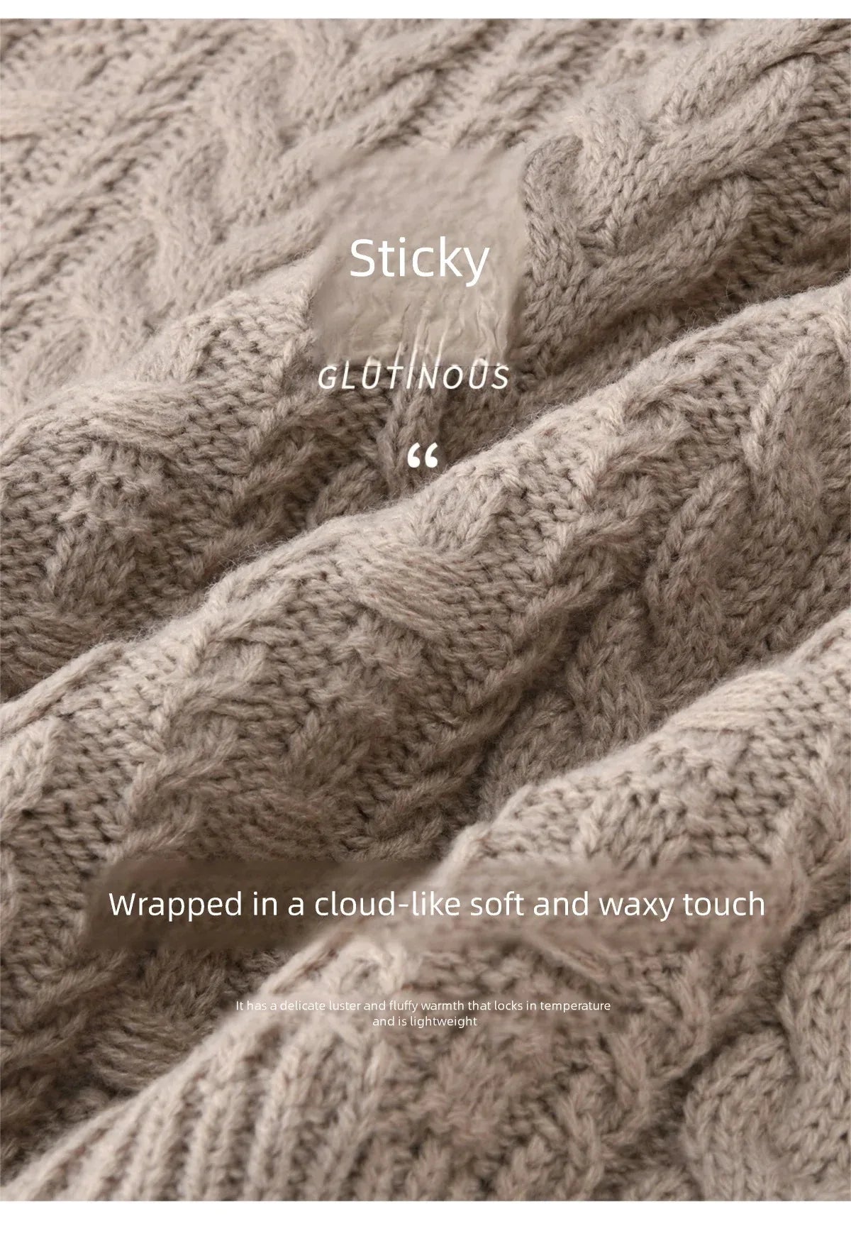 MISHOW Women's Batwing Sleeve KnittedSweater 2025 Winter Faux Fur Collar Cable Knit Puff Sleeve Warm Pullover Tops MXE94Z2985