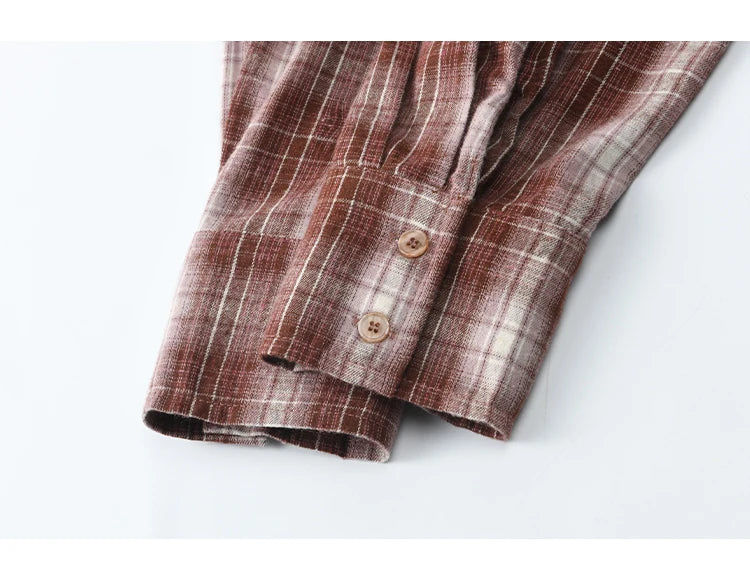 MISHOW Women's Plaid Shirt Grey Vest Dress Separately Spring Lapel Collar Shirt U-neck Sleeveless Dresses (Not A Set) MXE13L2093