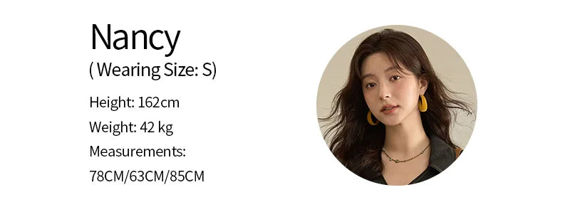 MISHOW Black Imitation Denim Shirt Side Lace-Up Lapel V-Neck MXE42C2374