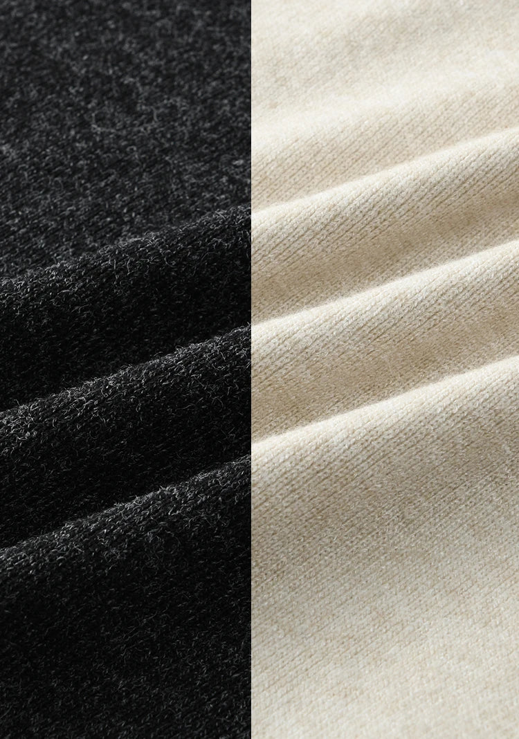 MISHOW Women Casual False Two Pieces Splicing Knit Wide-legged Pants Separately 2024 Fall Winter Elastic Waist Pants MXD35Z0877