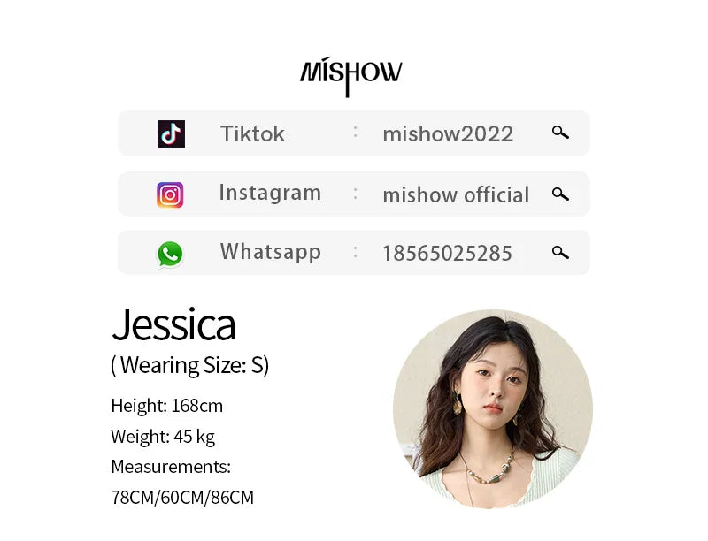 MISHOW Apricot Green Retro Plaid Skirt for Women Summer 2025 Pleated Chiffon High Waist Elegant Slim A-line Skirts MXE35B0747