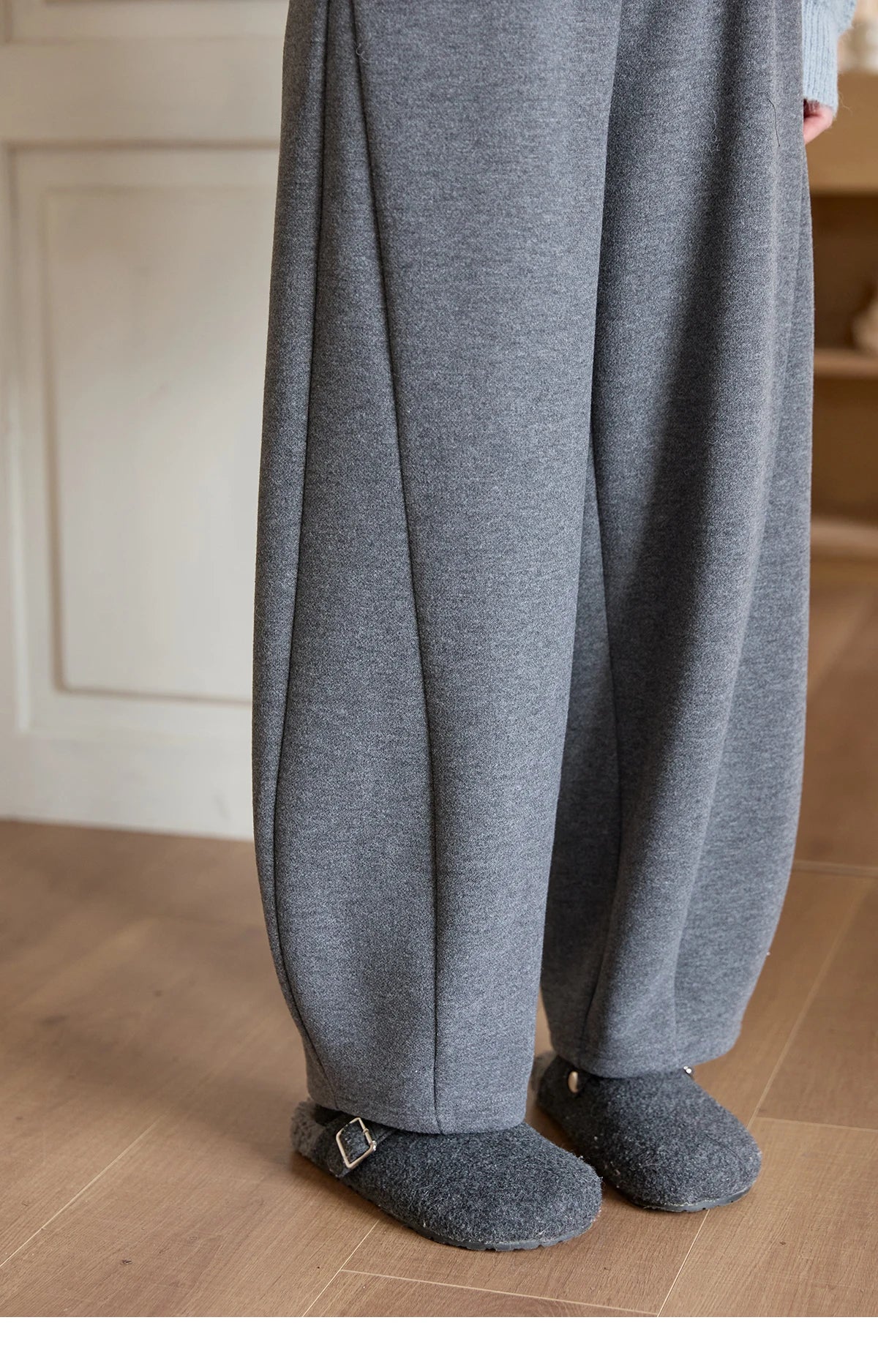 MISHOW Casual Pants for Women 2025 New Fashion Solid Loose Wide-leg Pants Commute Comfortable Women's Winter Pants MXE51K1093