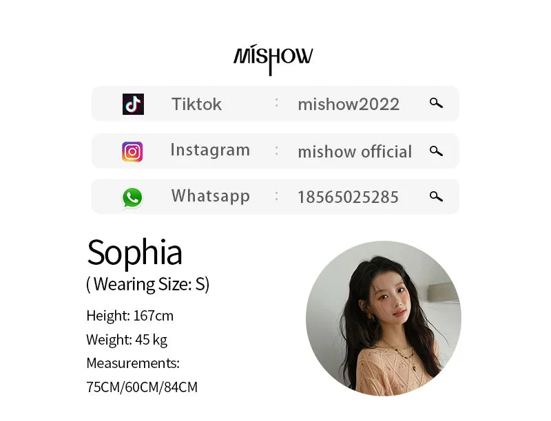 MISHOW Women's Diamond Patterned Knitted Top 2025 Autumn Bohemian Hollowed Out Thin Top Scoop Neck Knitted Sweaters MXE42Z1332