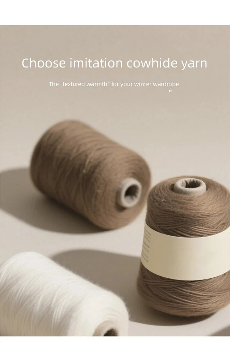 MISHOW Khaki Knitted Three-Piece Winter Set for Woman RetroThree-Dimensional Floral Camisole Cardigan Wide-Leg Pants MXE87T1449