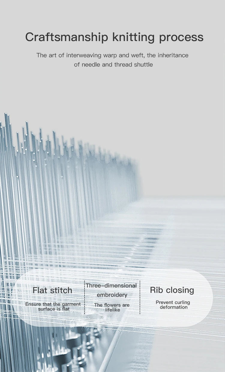 MISHOW Blue Floral Embroidered Cardigan for Women 2025 Autumn Winter New Loose Crew Neck Long Sleeves Sweater Wool MXE51Z2695