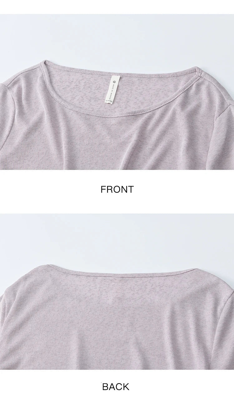 MISHOW Two-color Cross-strap Knitted Top for Women 2025 Autumn Winter New Classic Round Neck Slim Long Sleeves Top MXE43Z1344