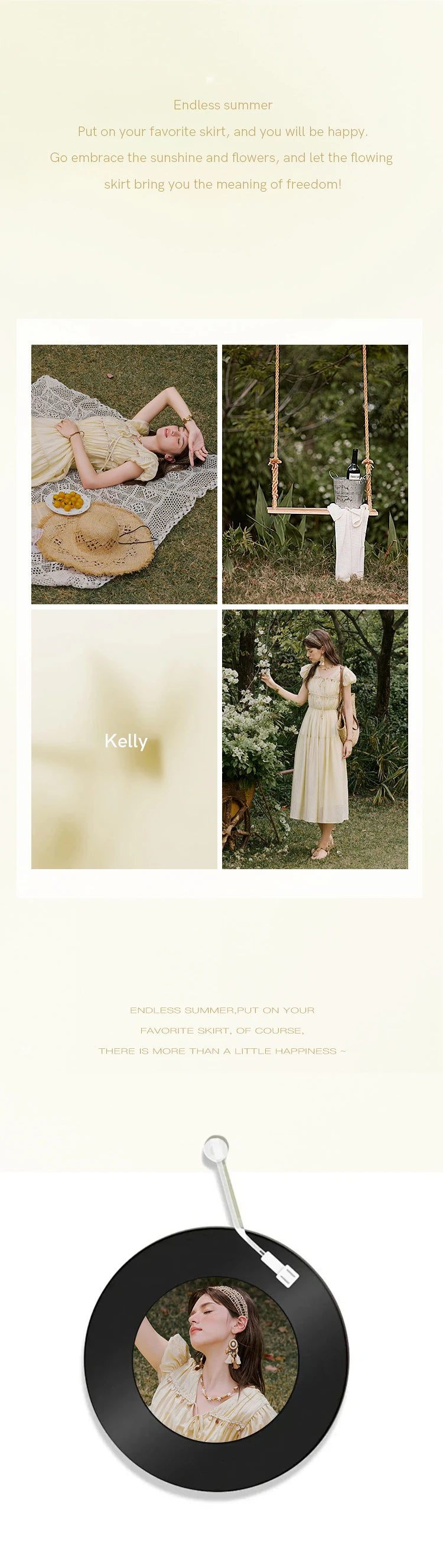 MISHOW Holiday Summer Dresses Women 2025 Solid V-neck Short Puff Sleeve Shell Ribbon High Waist Dress Woman Fashion MXE33L2193