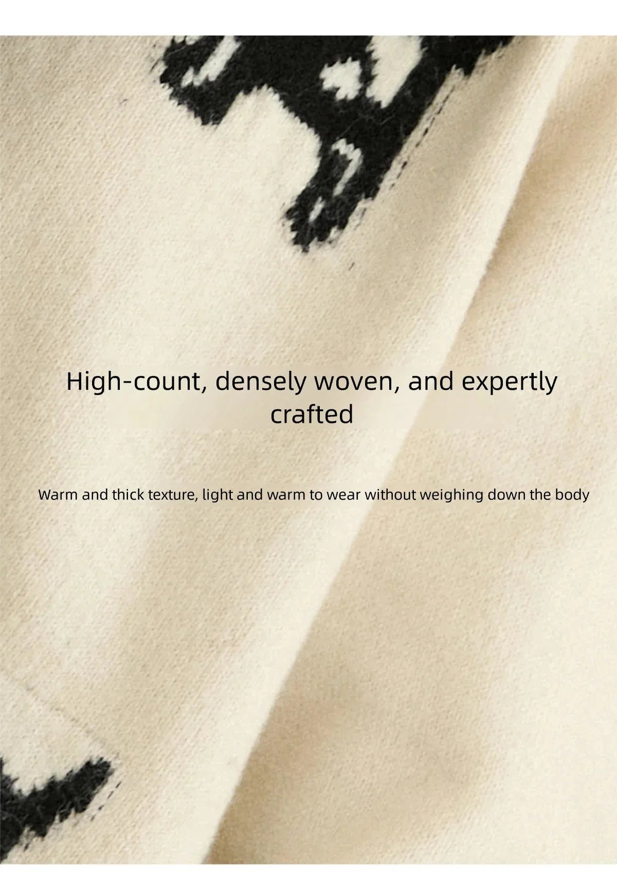 MISHOW Women's Puppy Jacquard Knit Cardigan 2025 Winter Single-breasted Crew Neck Top Warm Loose Sweaters Office Lady MXE93Z2950