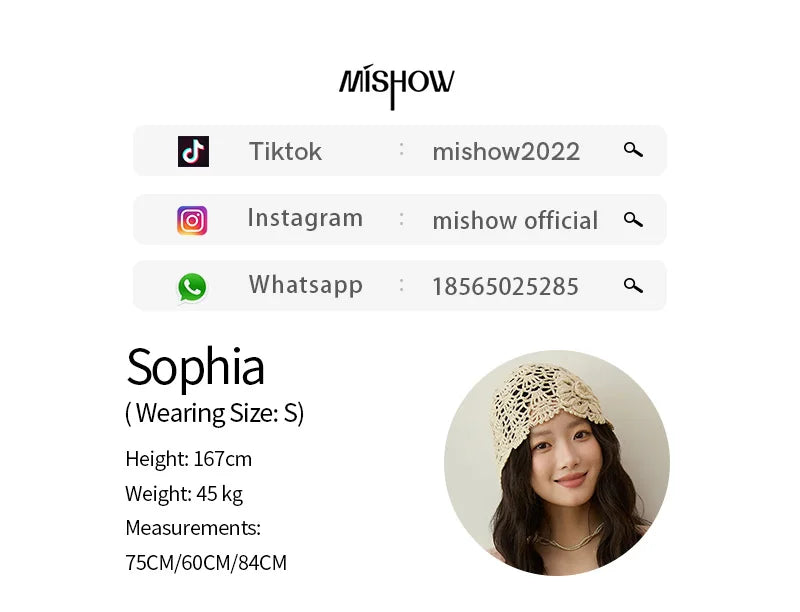 MISHOW  Women's Solid Tweed Jacket 2025 Autumn Vintage Commute Round Neck Long Sleeved Short Jackets Woman Clothes MXE44W0812