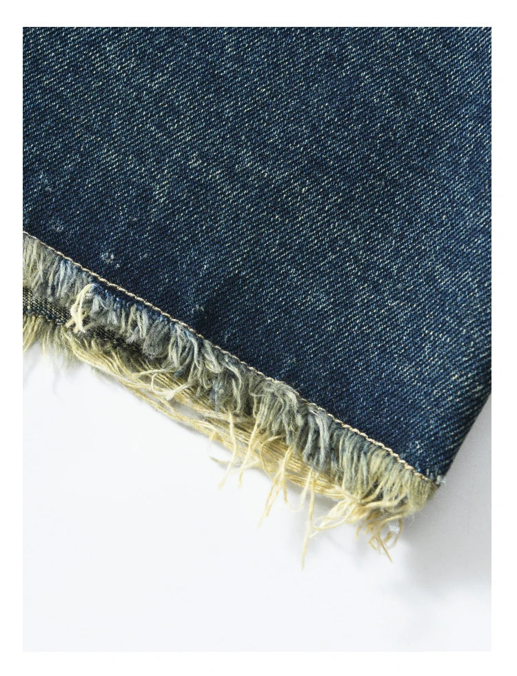 MISHOW American Retro Denim Suspender Tank Top 2024 Spring Single Breasted Sleeveless Short Vest Top Outerwear MXD12D0025