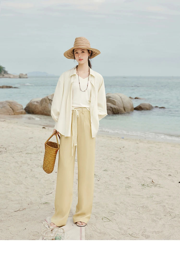 MISHOW Cotton Casual T-shirts Women New 2025 Short Sleeve V-neck Solid Versatile Shirt Female Fashion Basic Tops Lady MXE33T0519