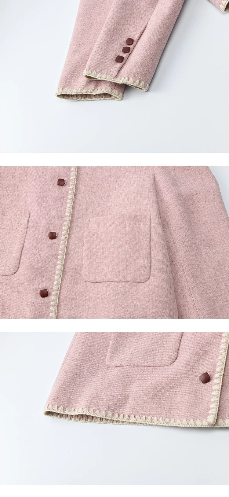 MISHOW  Women's Solid Tweed Jacket 2025 Autumn Vintage Commute Round Neck Long Sleeved Short Jackets Woman Clothes MXE44W0812